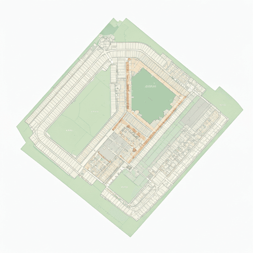 Floor plan of the second floor north wing where the Burberry campaign runs
